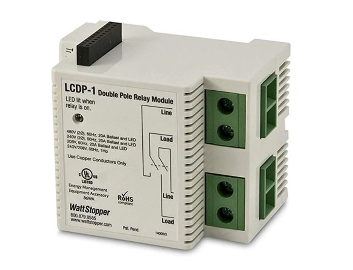 Wattstopper LCDP-1 Double Pole Relay Module for LC8