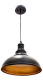 Westgate LCFA-WG-BK 12" Integrated Vintage Pendant Lights, 5CCT, Black Finish