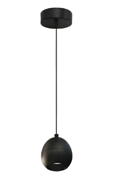 Westgate LCFK-MCTP-BK Coconut Pendant, Commercial/residential With 6ft Adjustable Cord, 6" Diameter, 6w/9w/12w, 960lm Max, 30k/40k/50k Black Finish