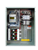 PLC Multipoint LCM-AS-2Z-U-1-2OP41 Contactor Panel, Astronomical Clock, Two (2) Zones, Two (2) 4-Pole (120V Coil, 30A), N.O. Contactors, 16""x12""x6"" NEMA 1 Hinged-Door Enclosure