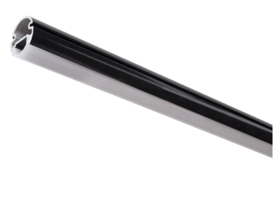 Task Lighting LCR18-T4-04WBK 18" Lighted Closet Rod - CCT Tunable White (27K-5K) - Aluminum Profile - Frosted Lens - Black - 24V