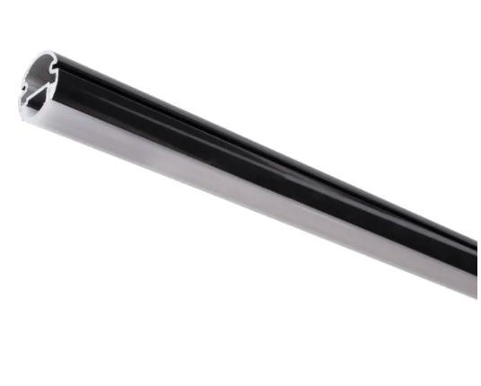 Task Lighting LCR42-T4-12WBK 42" Lighted Closet Rod - CCT Tunable White (27K-5K) - Aluminum Profile - Frosted Lens - Black - 24V