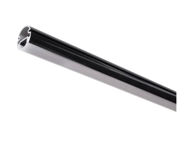 Task Lighting LCR48-S4-13WBK4 48" Lighted Closet Rod - 4000K - Aluminum Profile - Frosted Lens - Black - 24V
