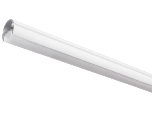 Task Lighting LCR90-S4-25WWT4 90" Lighted Closet Rod - 4000K - Aluminum Profile - Frosted Lens - White - 24V