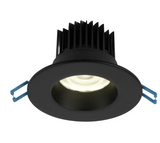 Lotus LED Lights LD3R-3018K-BK 3" Round Regressed Led Downlight - 15w - Dim To Warm / 3k-18k - 1,300 Lumens - 120v - Black Finish