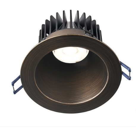 Lotus LED Lights LD4R-30K-HO-4R-ORB 4" Round Deep Regressed Ho Led Downlight - 3000k - 1,500 Lumens - 120v - Oil Rubbed Bronze
