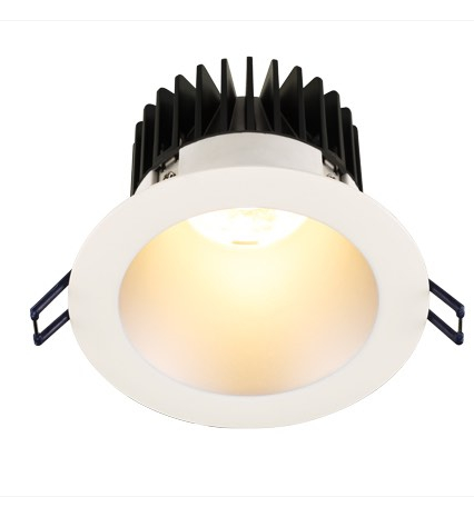 Lotus LED Lights LD4R-32K-HO-4R-SR-WT 4" Round Deep Regressed Led Downlight - High Output - 18w - Silver Reflector - White Trim - Dim To Warm / 3k-2k - 1,150 Lumens - 120v