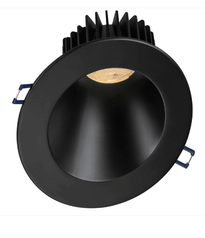 Lotus LED Lights LD4R-32K-HO-5R-SL30-BK 5" Sloped Deep Regressed Led Downlight - 30° Slope - High Output - 18w - Dim To Warm / 3k-2k - 1,150 Lumens - 120v - Black