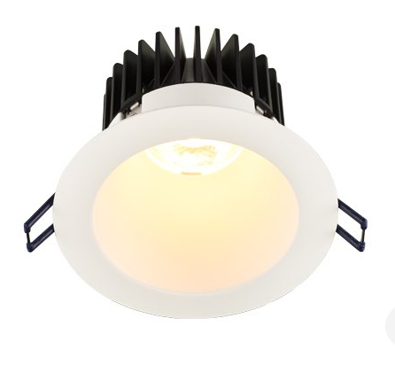 Lotus LED Lights LD4R-35K-HO-4R-WR-WT 4" Round Deep Regressed Led Downlight - High Output - 18w - White Reflector - White Trim - 3500k - 1,600 Lumens - 120v