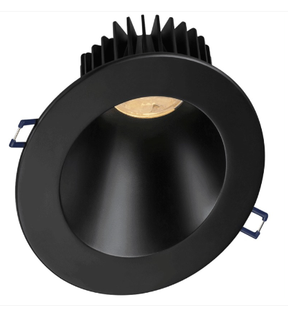 Lotus LED Lights LD4R-35K-HO-5R-SL30-BK 5" Sloped Deep Regressed Led Downlight - 30° Slope - High Output - 18w - 3500k - 1,600 Lumens - 120v - Black