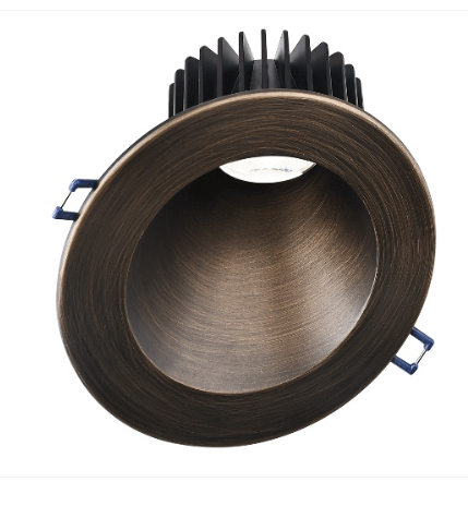 Lotus LED Lights LD4R-35K-HO-5R-SL30-ORB 5" Sloped Deep Regressed Led Downlight - 30° Slope - High Output - 18w - 3500k - 1,600 Lumens - 120v - Oil Rubbed Bronze
