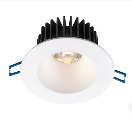Lotus LED Lights LD4R-40K-4R-CPL-WH 4" Round Deep Regressed Polycarbonate Led Downlight - Corrosion Resistant - 15w - 4000k - 1,300 Lumens - 120v