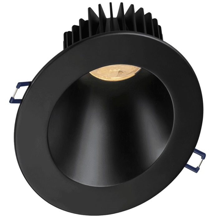 Lotus LED Light LD4R-50K-5R-SL30-BK 4" LED Round Deep Regressed 30 Degree Slope Downlight - 15 Watt, CCT 5000K, 120V, Black Finish