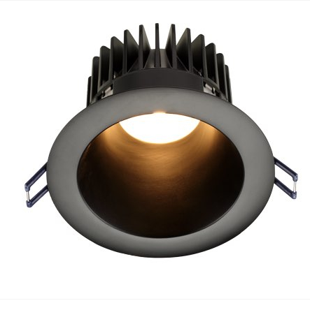 Lotus LED Lights LD4R-50K-HO-4R-BR-BT 4" Round Deep Regressed Led Downlight - High Output - 18w - Black Reflector - Black Trim - 5000k - 1,700 Lumens - 120v