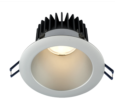 Lotus LED Lights LD4R-50K-HO-4R-SR-ST 4" Round Deep Regressed Led Downlight - High Output - 18w - Silver Reflector - Silver Trim - 5000k - 1,700 Lumens - 120v