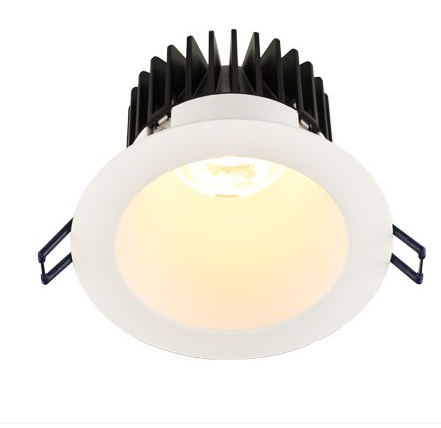 Lotus LED Lights LD4R-50K-HO-4R-WR-WT 4" Round Deep Regressed Led Downlight - High Output - 18w - White Reflector - White Trim - 5000k - 1,700 Lumens - 120v