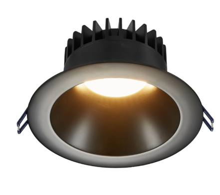 Lotus LED Lights LD6R-50K-HO-BR-BT  6" Deep Regressed Led Downlight - High Output - 30w - Black Reflector - Black Trim - 5000k - 3,000 Lumens - 120v