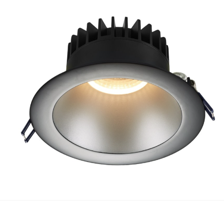 Lotus LED Lights LD6R-32K-SR-BT-DTW 6" Deep Regressed Led Downlight - 18w - Silver Reflector - Black Trim - Dim To Warm / 3k-2k - 1,150 Lumens - 120v