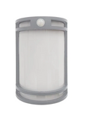 Westgate LDS-MCT5-DT-PIR-SIL Outdoor/Indoor LED Decorative Wall Sconce, 15W, 2700K/3000K/3500K/4000K/5000K, Silver Finish