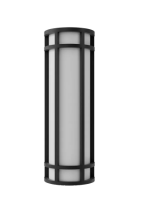 Westgate LDSL-MCT-D-BK Decorative 18" LED Wall Sconce, Wattage 20W, Lumens 1500 lm, CCT Selectable 3000K/4000K/5000K, Black Finish