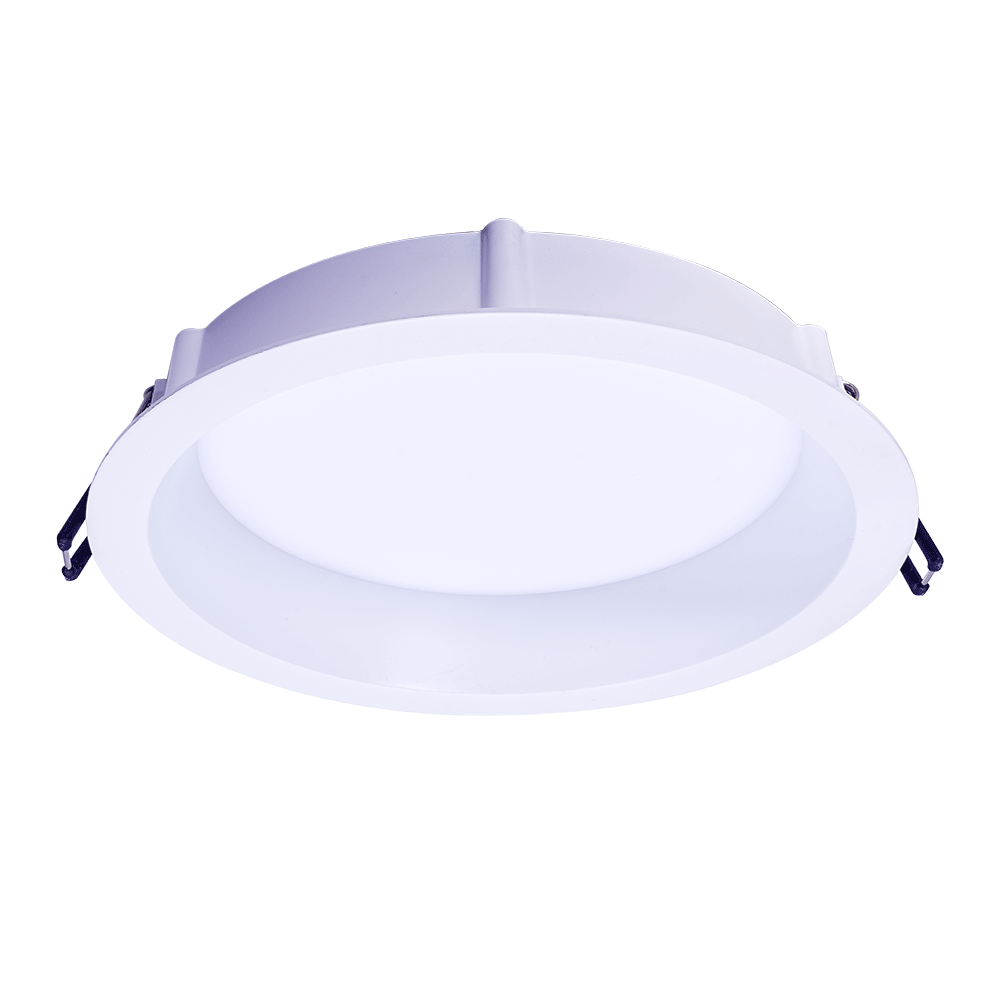 Lotus LED Lights LE6RR-5CCT-WH 6" Round Deep Regressed Eco LED Recessed Light – 5 CCT Selectable (2700K-5000K), 14.5W, 100° Beam Angle, 90+ CRI, Triac or 0-10V Dimmable, White Trim