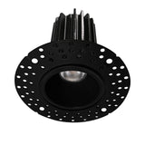 Lotus LED Light LED-1-S7W-5CCT-1R-TRIMLESS-BK 2" Mini Round LED Trim Less Downlight, CCT Selectable MCTP, 120V, Black Finish