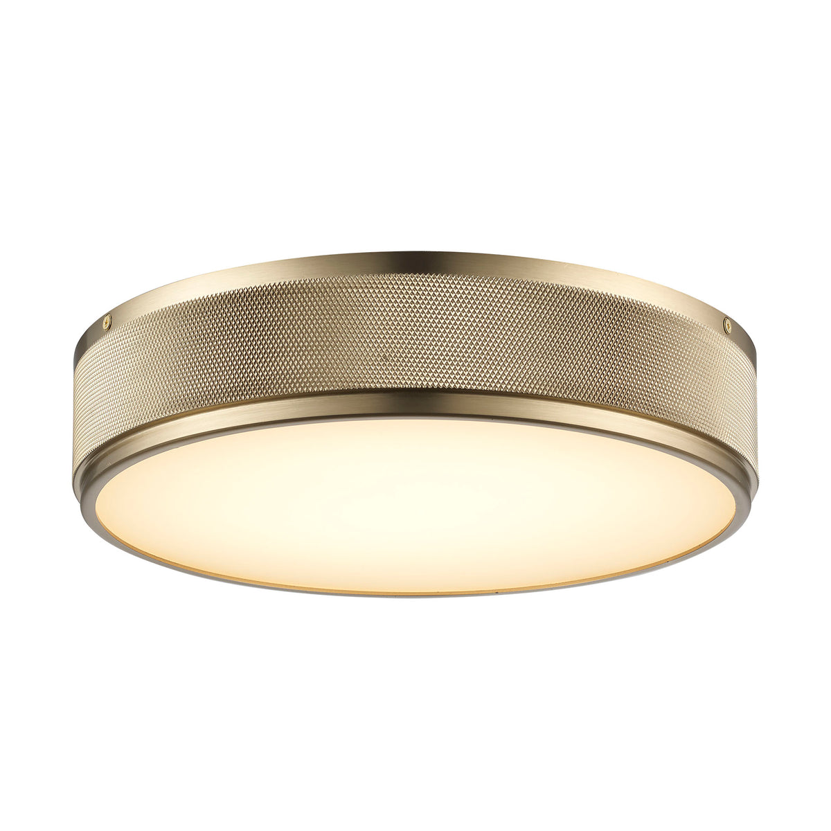 Trans Globe Lighting LED-16301 AG North 13 inch Antique Gold LED flush mount ceiling light on