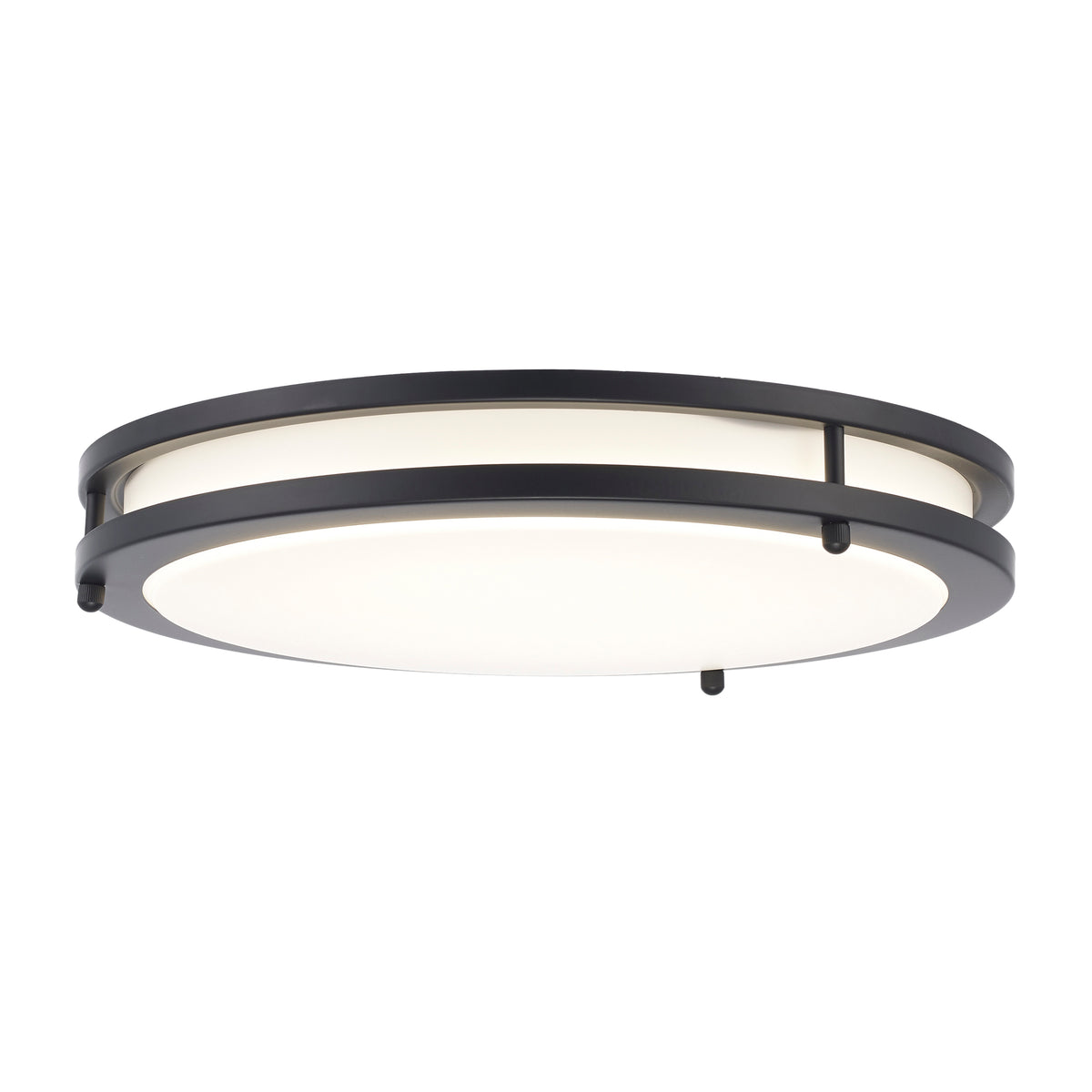 Trans Globe Lighting LED-16314 BK Tavian black LED flush mount ceiling light