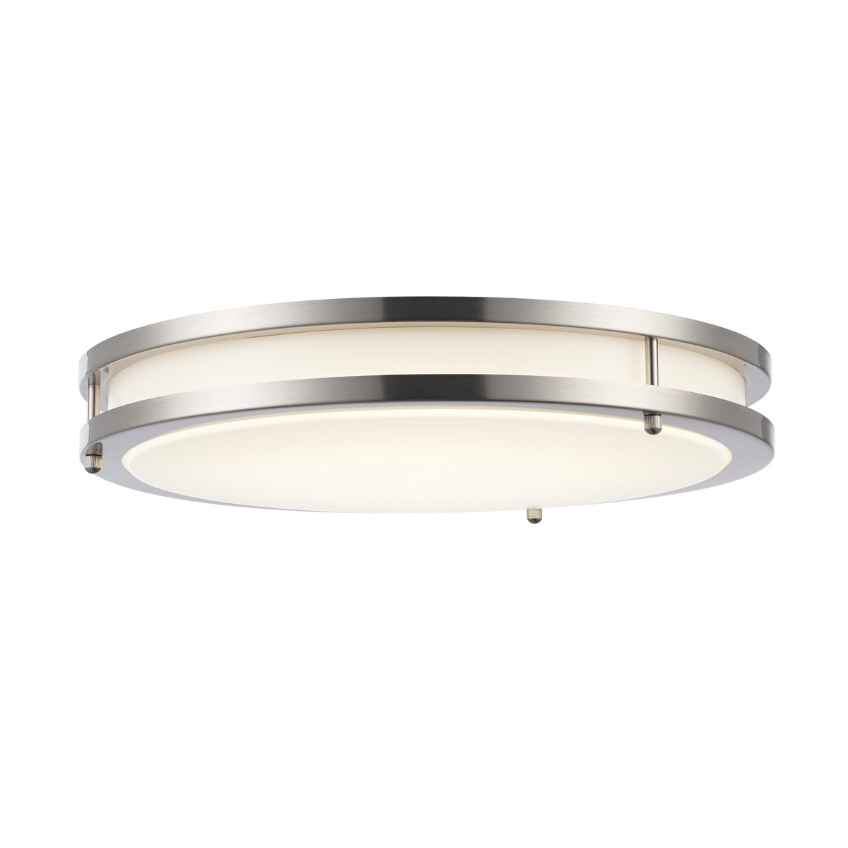 Trans Globe Lighting LED-16316 BN Tavian 16 inch brushed nickel LED flush mount ceiling light