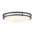 Trans Globe Lighting LED-16318 BK Tavian 18 inch black LED flush mount ceiling light