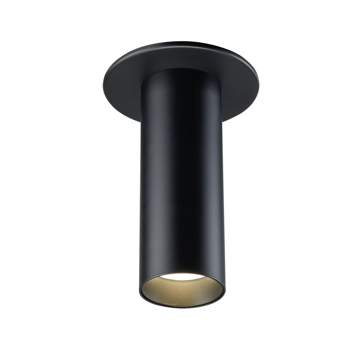 Trans Globe Lighting LED-16330 BK black LED surface mount cylinder light on