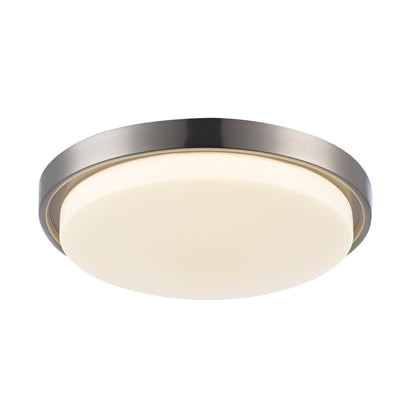 Trans Globe Lighting LED-16413-5CCT BN Dawn 1 Light 13 inch Brushed Nickel Flush Mount Ceiling Light