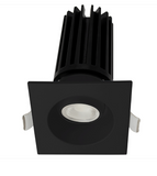 Lotus LED Light LED-2-S11W-5CCT-BK-EY-SQ 2" Square Gimbal LED Downlight - 11W - CCT Selectable - 850 Lumens - 120V - Black Finish