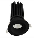 Lotus LED Light LED-2-S11W-DTW-BK-EY 2" Round Gimbal Led Downlight - 11w - Dim To Warm / 3k-18k - 900 Lumens - 120v - Black Finish