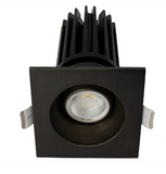 Lotus LED Light LED-2-S11W-DTW-ORB-EY-SQ 2" Square Gimbal LED Downlight - 11W - Dim to Warm / 3K-18K - 900 Lumens - 120V - Oil Rubbed Bronze Finish