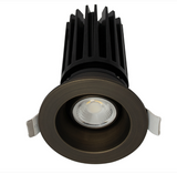 Lotus LED Light LED-2-S11W-DTW-ORB-EY 2" Round Gimbal Led Downlight - 11w - Dim To Warm / 3k-18k - 900 Lumens - 120v - Oil Rubbed Bronze Finish