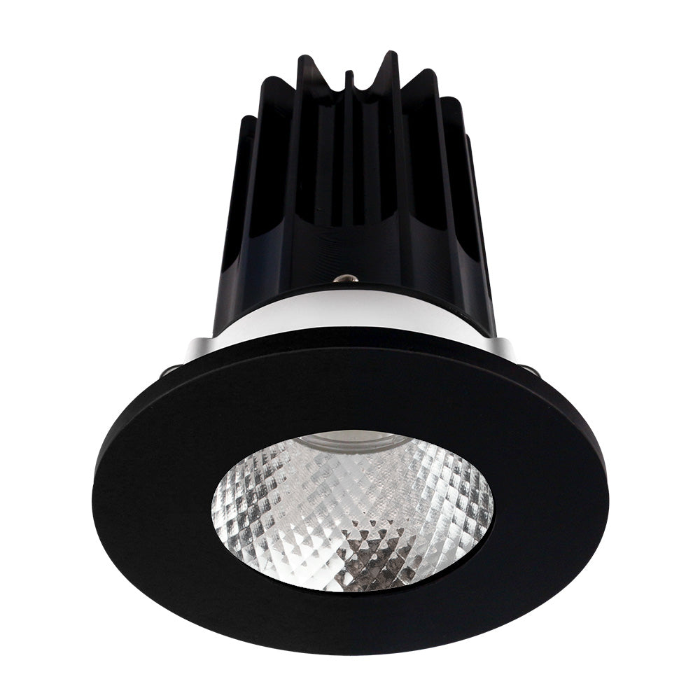 Lotus LED Lights LED-2-S15W-40K-2RRDM-2RTBK 15W 1020LM Recessed LED Downlight with Diamond Reflector and Black Trim
