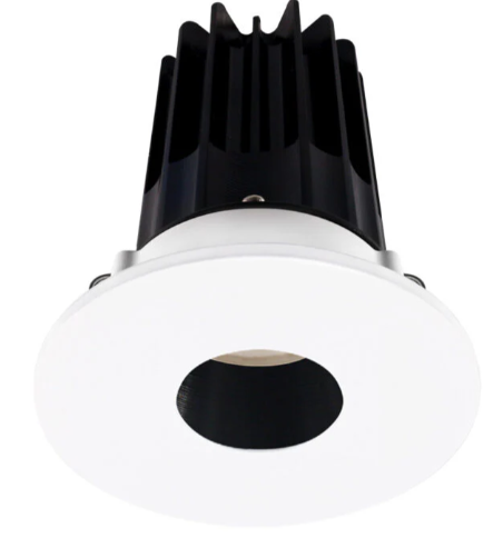 Lotus LED Lights LED-2-S15W-27K-2RRBK-2RPH-60D 2 inch Recessed Downlight LED, Wattage 15W, Color Temperature 2700K, Lumens 980 lm, 60° Beam Angle, Black Reflector, Round Pinhole Trim