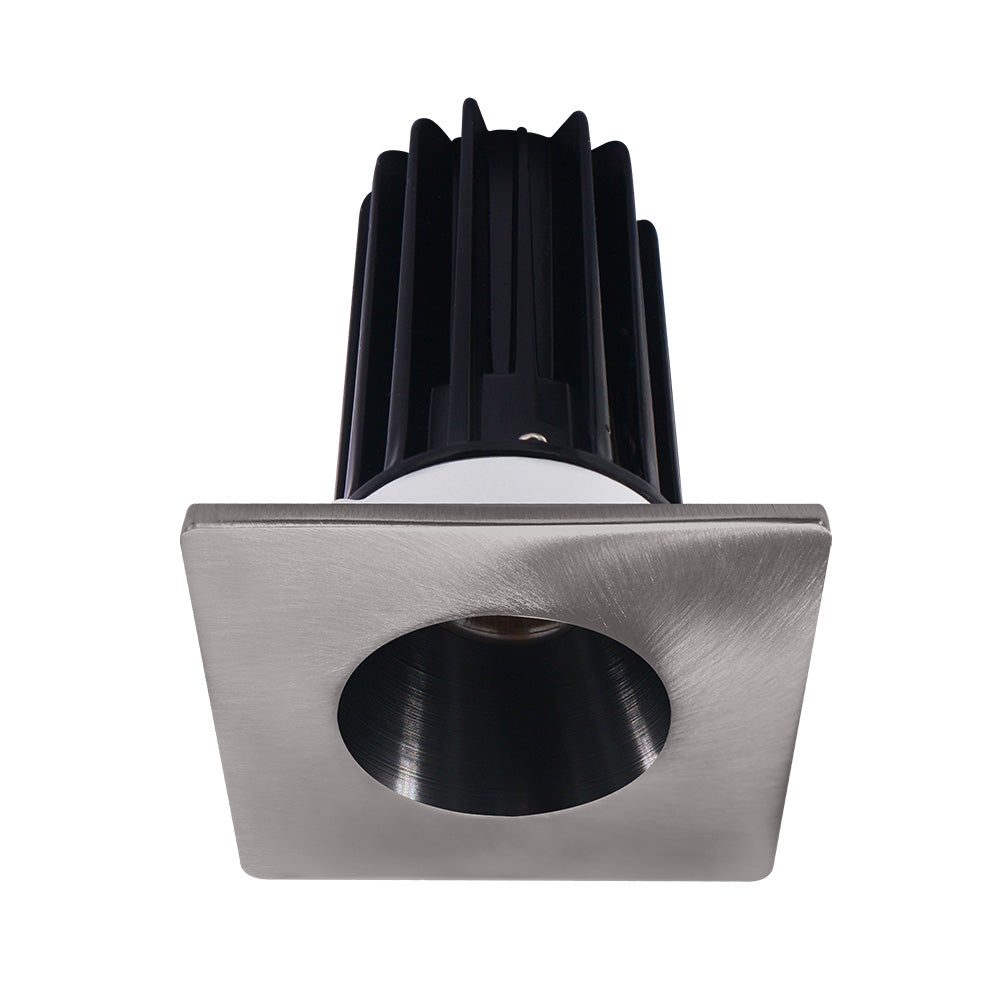 Lotus LED Lights LED-2-S15W-5CCT-2RRBK-2STBN-60D 2" Recessed LED 15W High Output Designer Series, Selectable CCT and Lumens , Black Reflector, Square Brushed Nickel Trim, 60° Beam Angle