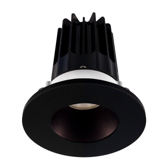 Lotus LED Lights LED-2-S15W-27K-2RRBZ-2RTBK-24 2" LED Recessed Downlight - High Output W/24 Degree Beam Angle, 15 Watt, CCT 2700K, 120V, Bronze Reflector/ Round Black Trim