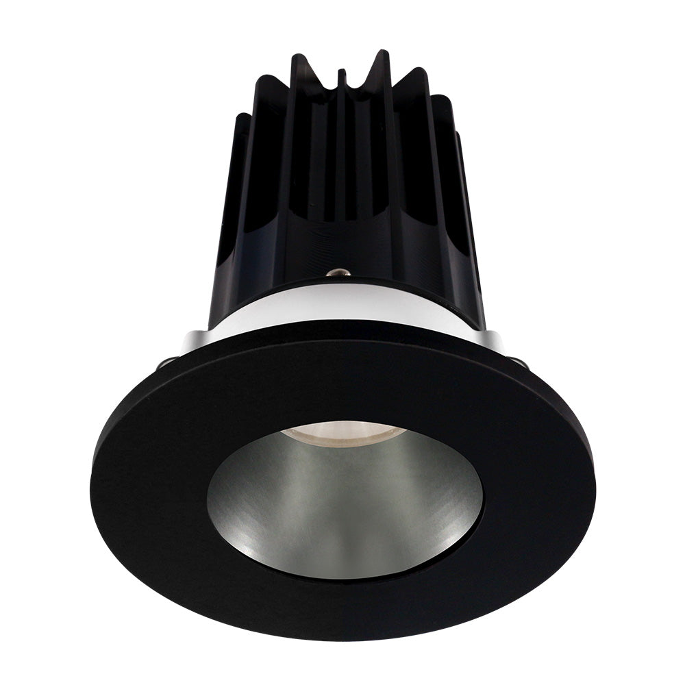 Lotus LED Lights LED-2-S8W2-3018K-2RRCH-2RTBK-60D 2" Round Designer Series LED Recessed Downlight - 8W - 120V - 400 Lumens - CCT DTM 30-18K - 60° Beam Angle With Chrome Reflector - Black Trim