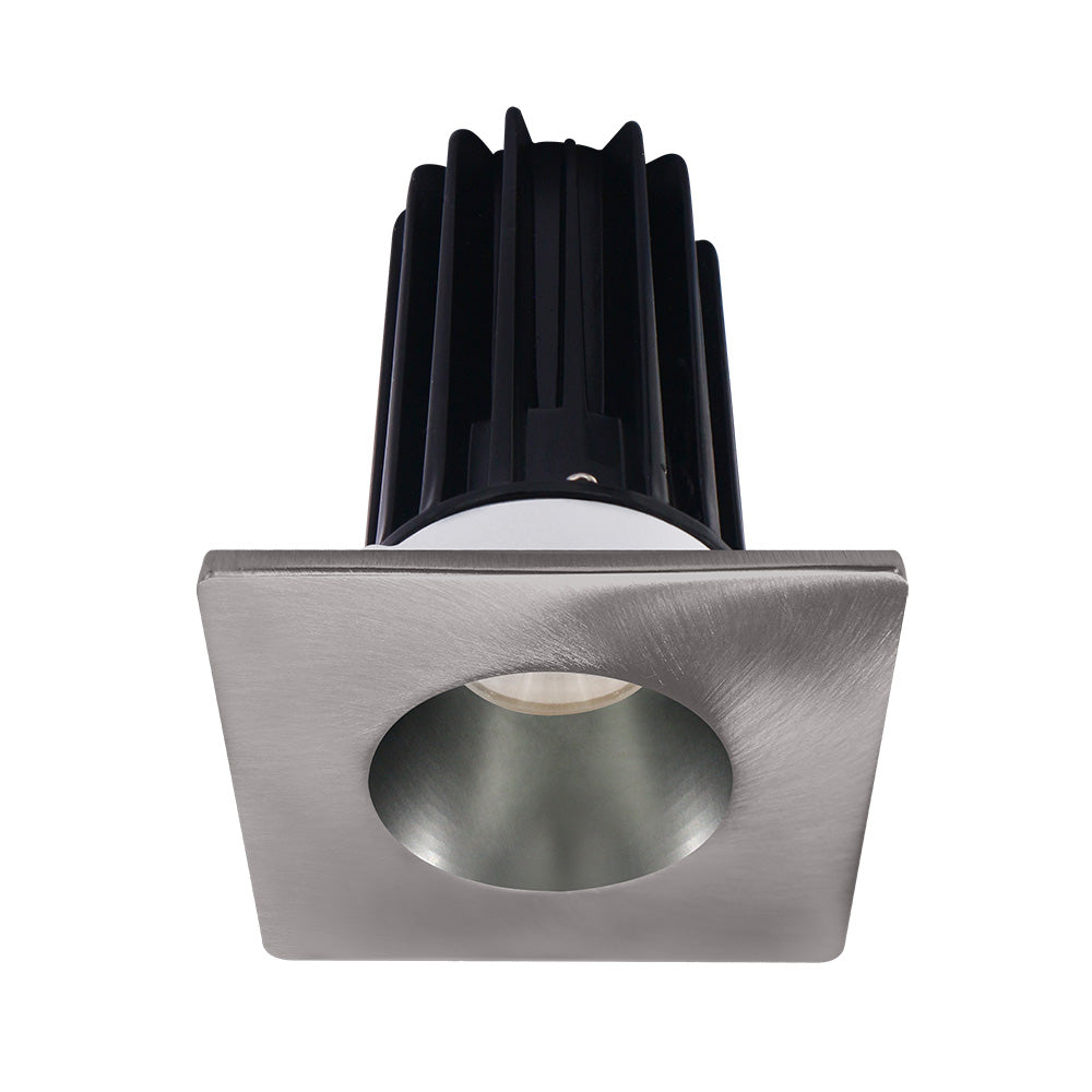 Lotus LED Lights LED-2-S15W-5CCT-2RRCH-2STBN-60D 2" Recessed LED 15W High Output Designer Series, Selectable CCT and Lumens , Chrome Reflector, Square Brushed Nickel  Trim, 60° Beam Angle