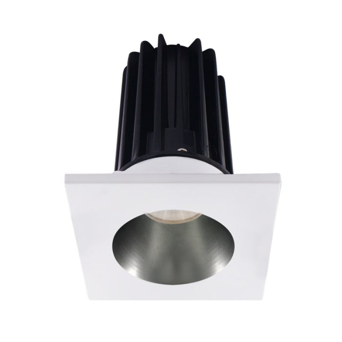 Lotus LED Lights LED-2-S15W-27K-2RRCH-2STWH-60D 2" LED Recessed Downlight, High Output, Wattage 15W, Color Temperature 2700K, 980 Lumens, Chrome Reflector, Square White Trim, Voltage 120V, 60Deg Beam Angle