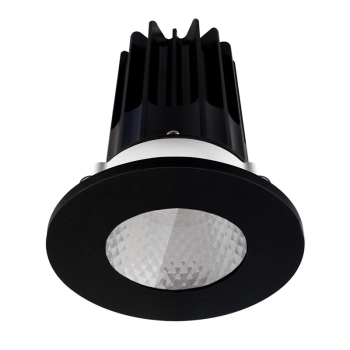 Lotus LED Lights LED-2-S15W-27K-2RRDM-2RST-BK-24D 2 inch Recessed Downlight LED, Wattage 15W, Color Temperature 2700K, Lumens 980 lm, 24° Beam Angle, Diamond Reflector, Round Shower Trim