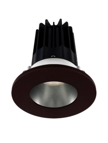 Lotus LED Lights LED-2-S15W-27K-2RRDM-2RTBZ-24D 2 inch Recessed Downlight 15W LED 2700K 980 lm - 24° Beam Angle - Diamond Reflector - Round Bronze Trim - Type IC Damp Air-Tight T24 CRI 90+