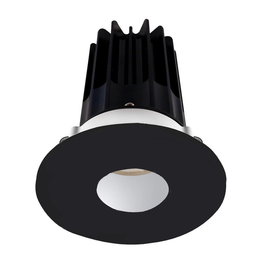 Lotus LED Lights LED-2-S15W-3018K-2RRWH-2RPH-BK-60D 2 Inch Round Recessed LED Downlight, Wattage 15W, Color Temperature Dim to Warm 3000-1800K, Lumens 800 lm, 60° Beam Angle, White Reflector, Round Pinhole Trim, Black