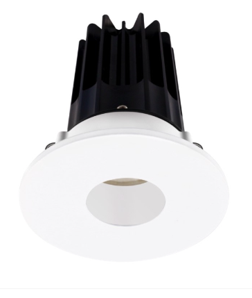 Lotus LED Lights LED-2-S15W-27K-2RRWH-2RPH 2" Led Recessed Downlight - High Output - 15w - 2700k - 980 Lumens - White Reflector - Pinhole Trim - 120v