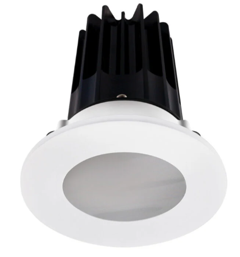 Lotus LED Lights LED-2-S15W-27K-2RRWH-2RST-60D 2 inch Recessed Downlight LED, Wattage 15W, Color Temperature 2700K, Lumens 980 lm, 60° Beam Angle, White Reflector, Round Shower Trim
