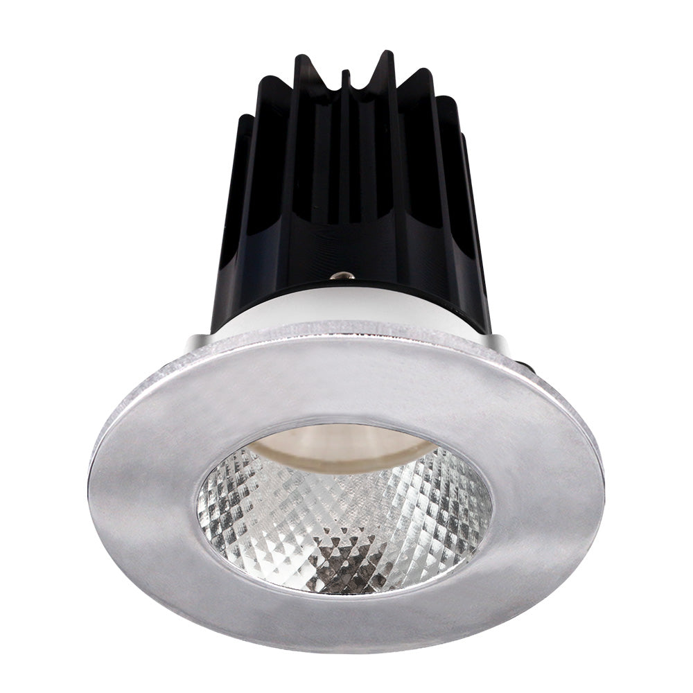 Lotus LED Lights LED-2-S8W2-5CCT-2RRDM-2RTCH-60D 2" Round Designer Series LED Recessed Downlight - 8W - 120V - Lumens / CCT Selectable - 60° Beam Angle With Diamond Reflector - Chrome Trim