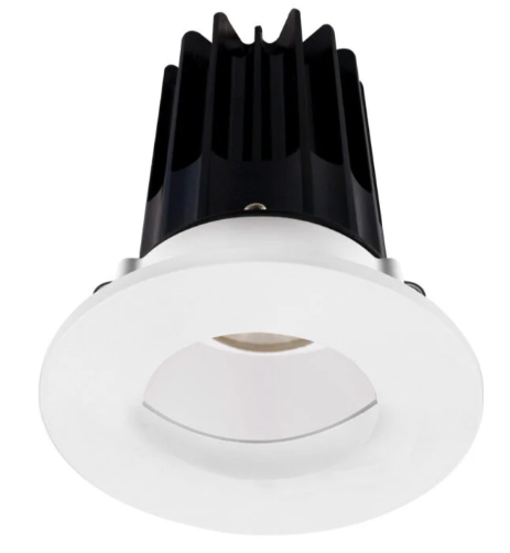 Lotus LED Lights LED-2-S15W-27K-2RRWH-2RWW-60D 2 inch Recessed Downlight LED, Wattage 15W, Color Temperature 2700K, Lumens 980 lm, 60° Beam Angle, White Reflector, Round Wall Wash Trim